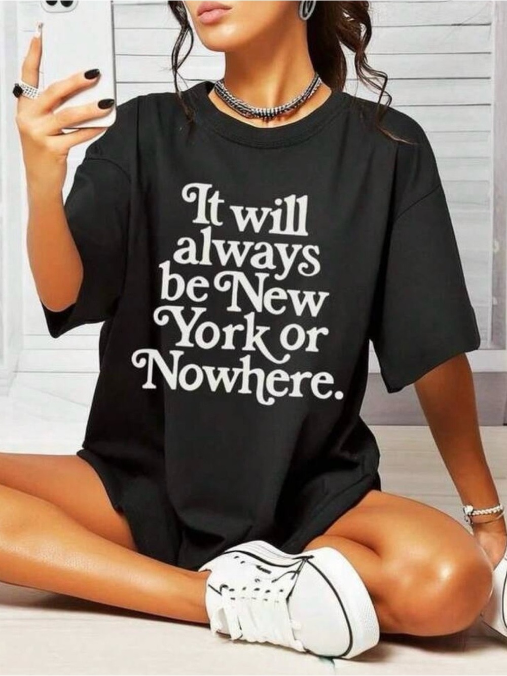 “New York or Nowhere” T-Shirt (Black)